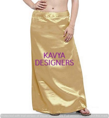 Aarvi styles GOLDEN KLL COLOUR PETTICOAT3 Pure Satin Petticoat(Free)