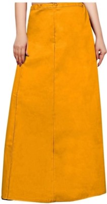 Ty fashion Mustard colour pure cotton petticoat for women Pure Cotton Petticoat(XL)