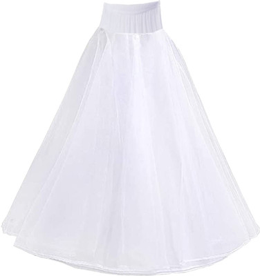 Kitty-Fashion 2 Layer Women White Petticoat Net Petticoat(S)