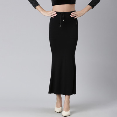 TWIN BIRDS 1192_Black Plus Cotton Viscose Blend Petticoat(XXL)