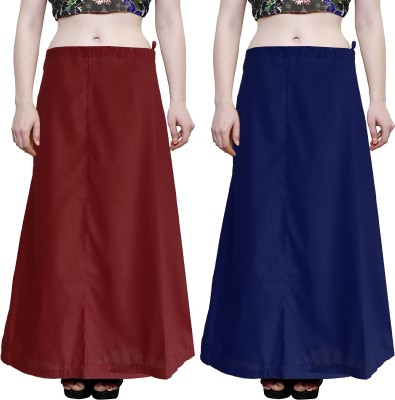 sadaf creation navy+Maroon Petticoat 2 pcs Pure Cotton Petticoat(Free)