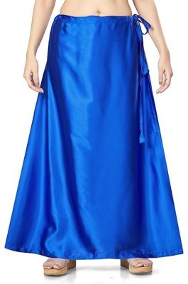 KAVYA DESIGNERS Blue Satin Petticoat5 Pure Satin Petticoat(Free)