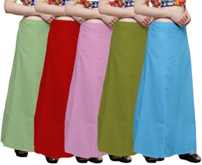 SAGAR Pack 5 A Pure Cotton Petticoat(Free)