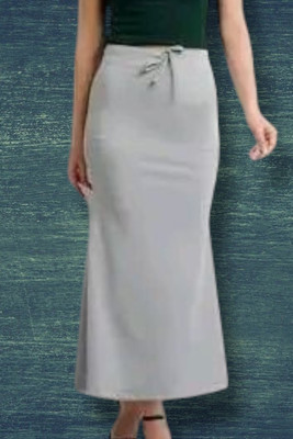 The Stanch Shapeware Light Grey MT0092 Lycra Blend Petticoat(XXL)