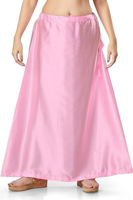 KAVYA DESIGNERS Pink Satin Petticoat14 Pure Satin Petticoat(Free)