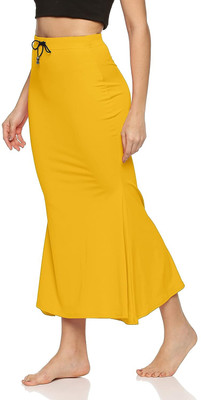 Woo THiNG Sari Shapewear in solid color Lycra Blend Petticoat(M)