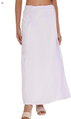 ZIAFASHION White PURE COTTON@RY27 Pure Cotton Petticoat(Free)