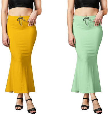 Woo THiNG Simple Solid Color Shapewear Lycra Blend Petticoat(Free)