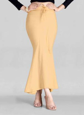 Ozberk Creation 2way._Beige_S _saree2way. shapewear petticoat Lycra Blend Petticoat(S)