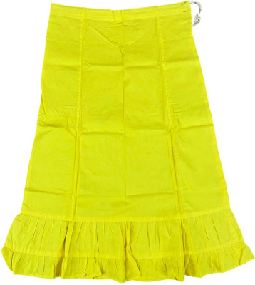 Belizs Mustard Yellow Pure Cotton Petticoat(XL)