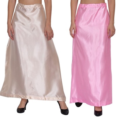 Guddan GD-6011-LT.RoseGold-BabyPink Pure Satin Petticoat(Free)