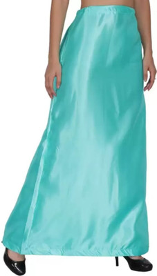 ARK FASHION Satin petticoat C-green Satin Blend Petticoat(Free)