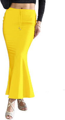 BuyOnn Slim Saree Shapewear Petticoat Yellow Lycra Blend Petticoat(XL)