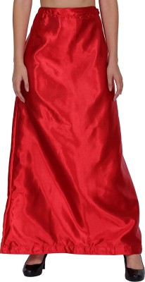 Guddan GD-6010-Red Pure Satin Petticoat(Free)