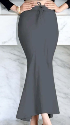 The Stanch Shapeware Dark Grey MT0096 Lycra Blend Petticoat(L)