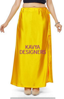 Aarvi styles LADOO YZ COLOUR PETTICOAT24 Pure Satin Petticoat(Free)