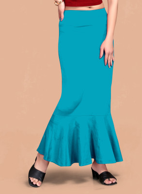 DRESQUE STORE DS_PC_PLEATS_3510_LIGHT_BLUE(XXL) Lycra Blend Petticoat(XXL)