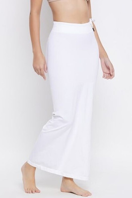 VDIHATA FASHION White Color Fish Cut Solid Lycra Blend Saree Shapewear Petticoat For Women Lycra Blend Petticoat(3XL)