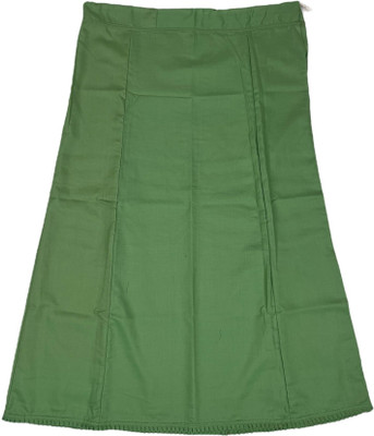 Belizs Lizzy Bizzy Dull Green Cotton Viscose Blend Petticoat(XXL)