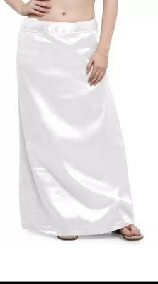 Vcxz fashion White satin petticoat for women Satin Blend Petticoat(XL)