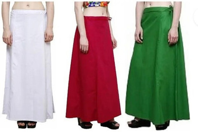 Maa vaishno collection Petticoat for women [3PCs of Combo] Pure Cotton Petticoat(Free)