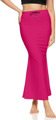 Zornitsa Saree Shapewear Pink Polyester, Cotton Blend Petticoat(XXL)