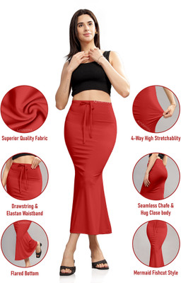SHAYONAM FISS RED 4XL NEWCAST Lycra Blend Petticoat(4XL)