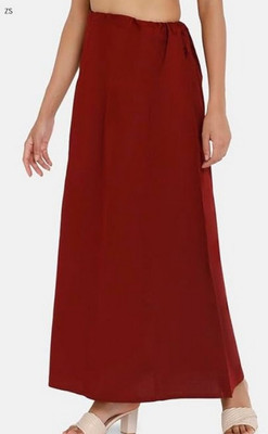 ZIAFASHION Maroon PURE COTTON@RY40 Pure Cotton Petticoat(Free)