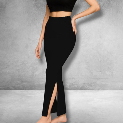 The Stanch Shapeware Black MT0034 Lycra Blend Petticoat(M)