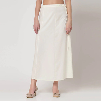 Lootnixx Saree Cream Pure Cotton Petticoat(XXL)