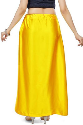 SPRY WORLD PT-Yellow Pure Satin Petticoat(Free)