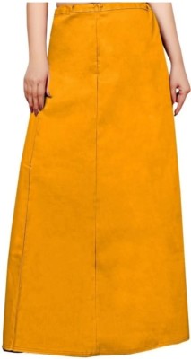 Tfx fashion Mustard colour Pure cotton petticoat for women Pure Cotton Petticoat(Free)