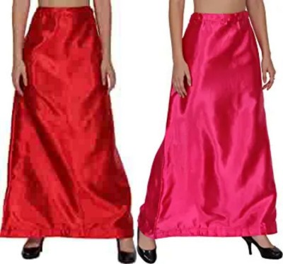 KAVYA DESIGNERS COMBO SATIN PETTICOAT ST74 Pure Satin Petticoat(Free)