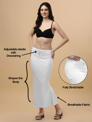 YAGNAM FAB Shapwear Lycra Blend Petticoat(M)