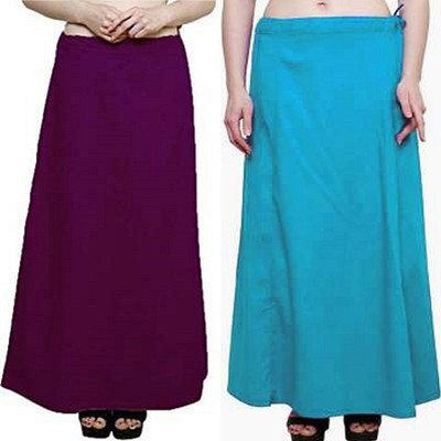 Gugaliya JAMUNI-FIROZI Pure Cotton Petticoat(Medium)
