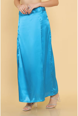 Lootnixx SATIN_SP_BLUE_F Pure Satin Petticoat(Free)