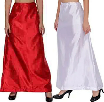 KAVYA DESIGNERS COMBO SATIN PETTICOAT ST8 Pure Satin Petticoat(Free)