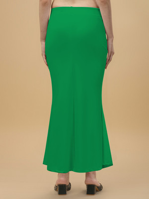 house of common SAREE SHAPWEAR FISH CUT GREEN S 1.2 Lycra Blend Petticoat(S)