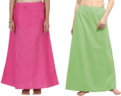 Guddan GD-1116-GajriPink-Pista Pure Cotton Petticoat(Free)