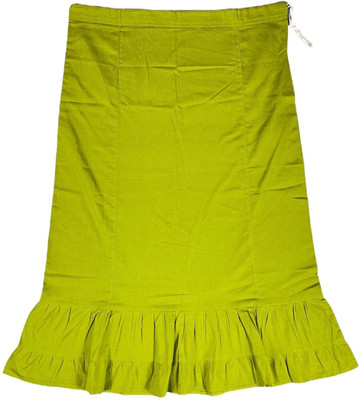 Belizzi Paridhan Citrus Green Pure Cotton Petticoat(XL)