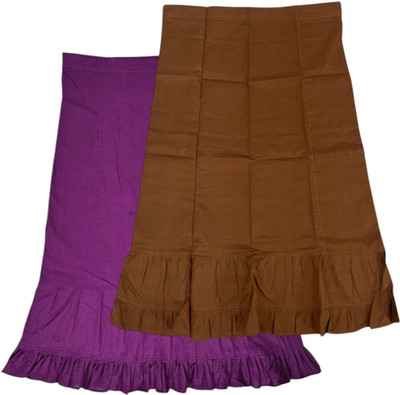 house of common Fandango & Otter Brown Pure Cotton Petticoat(XL)