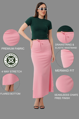 FABVIO PLUS PETI-BPNK Lycra Blend Petticoat(3XL)