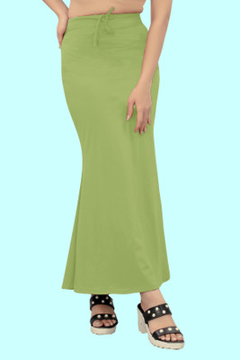KEYU FASHION FUL._Fish_Pista_M_Saree Shapewear shapewear petticoat For saree Lycra Blend Petticoat(M)