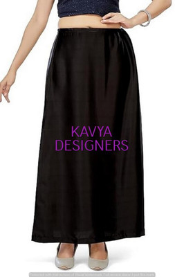 Aarvi styles BLACK GV COLOURPETTICOAT77 Pure Satin Petticoat(Free)
