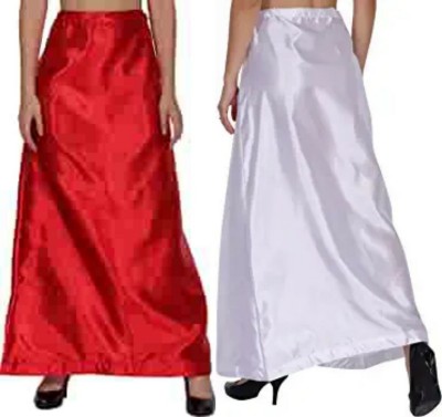 KAVYA DESIGNERS COMBO SATIN PETTICOAT ST71 Pure Satin Petticoat(Free)