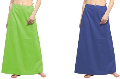 JTGEnteprises Combo Of 2 Dark Grey and Light Green Stylish Large SIZE Special Interlocking Pure Cotton Petticoat(Large)