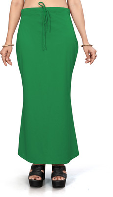 NEXSUS APPARELS DARK GREEN Lycra Blend Petticoat(L)