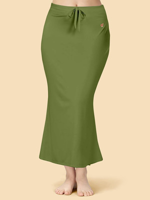 Trendmalls P01-ArmyGreen Lycra Blend Petticoat(6XL)