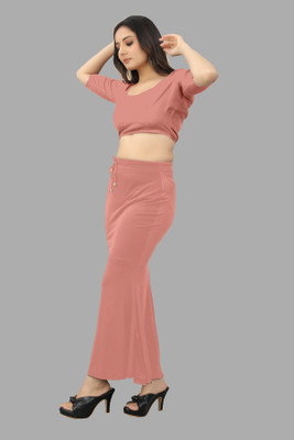 SANDIAM SALES BU.L._Fish_peach_XL_Saree Shapewear shapewear petticoat For women Lycra Blend Petticoat(XL)