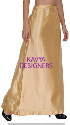 Aarvi styles GOLDEN OW COLOURPETTICOAT39 Pure Satin Petticoat(Free)